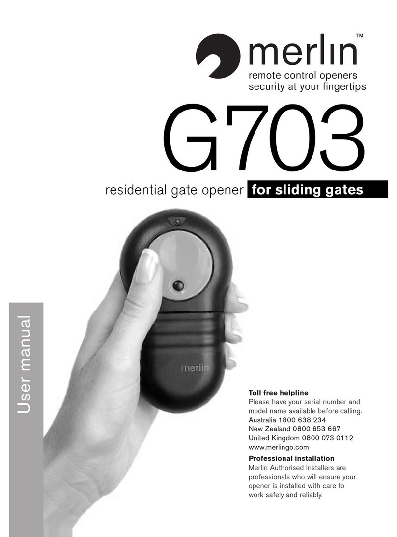 Merlin G703 Manuel utilisateur