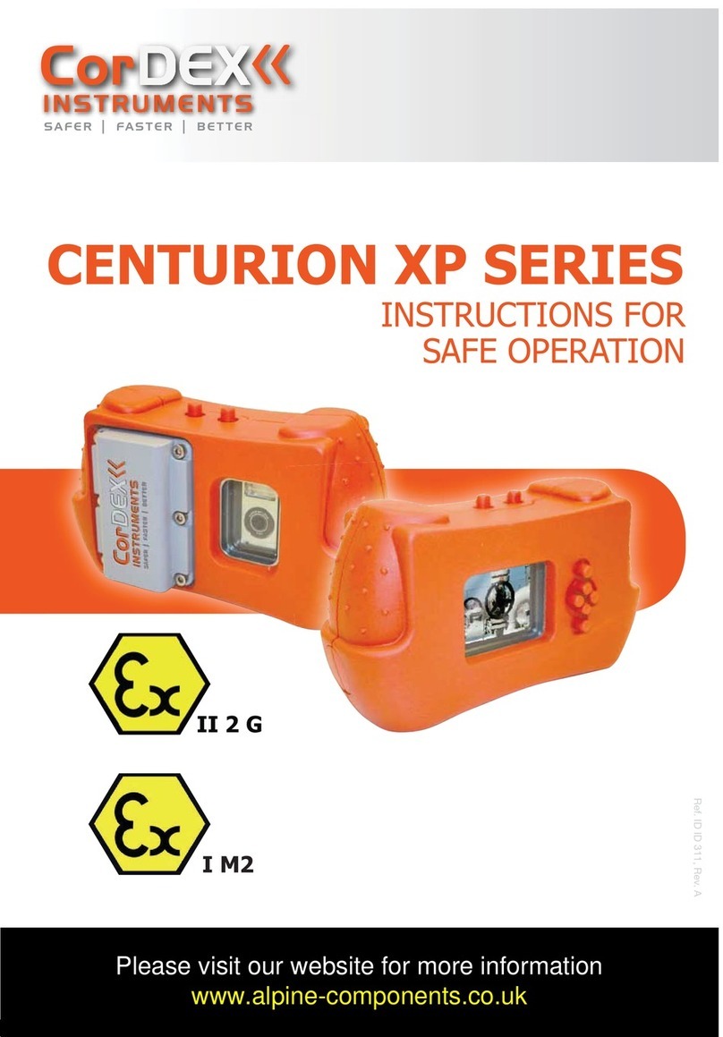 Cordex Instruments CENTURION XPG Guide rapide Cordex Instruments CENTURION XPG Guide rapide