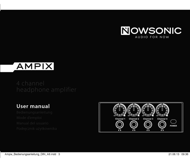 Nowsonic AMPIX Manuel utilisateur