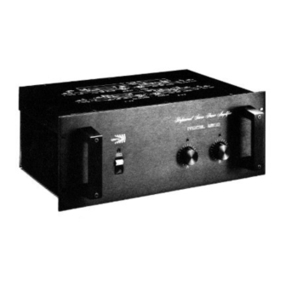 Biamp 2500 Manuel utilisateur Biamp 2500 Manuel utilisateur