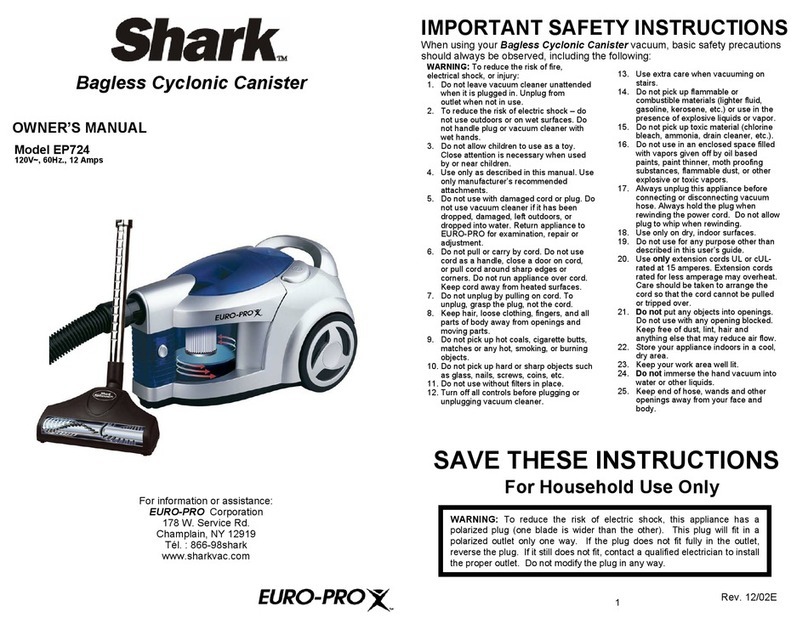 Shark EP724 Manuel utilisateur