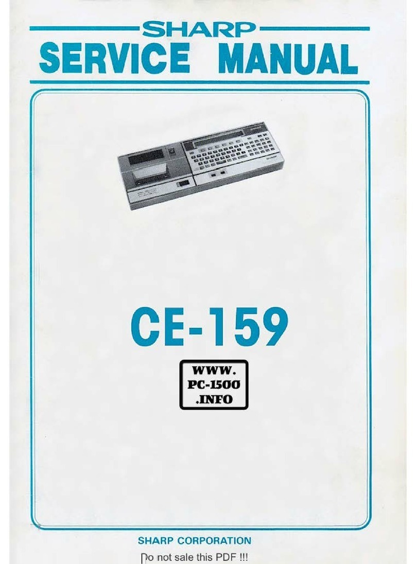 Sharp CE-159 Manuel utilisateur
