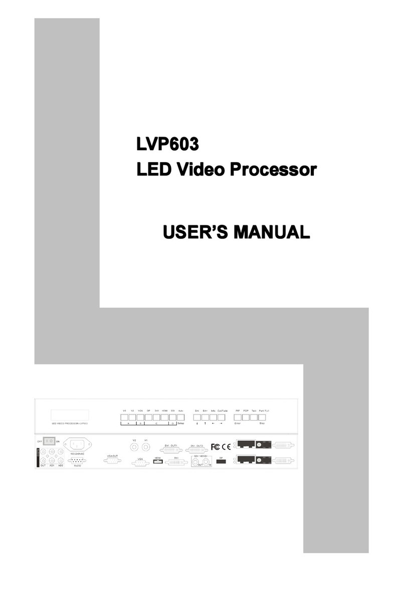 Vdwall LVP603 series Manuel utilisateur Vdwall LVP603 series Manuel utilisateur