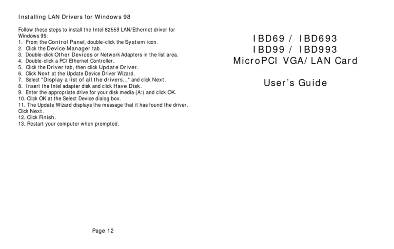 Vox Technologies IBD69 Manuel utilisateur
