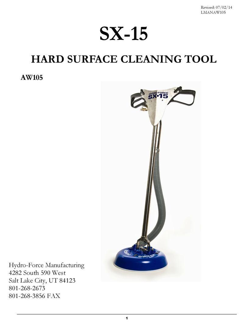 Hydro-Force SX-15 Manuel utilisateur Hydro-Force SX-15 Manuel utilisateur