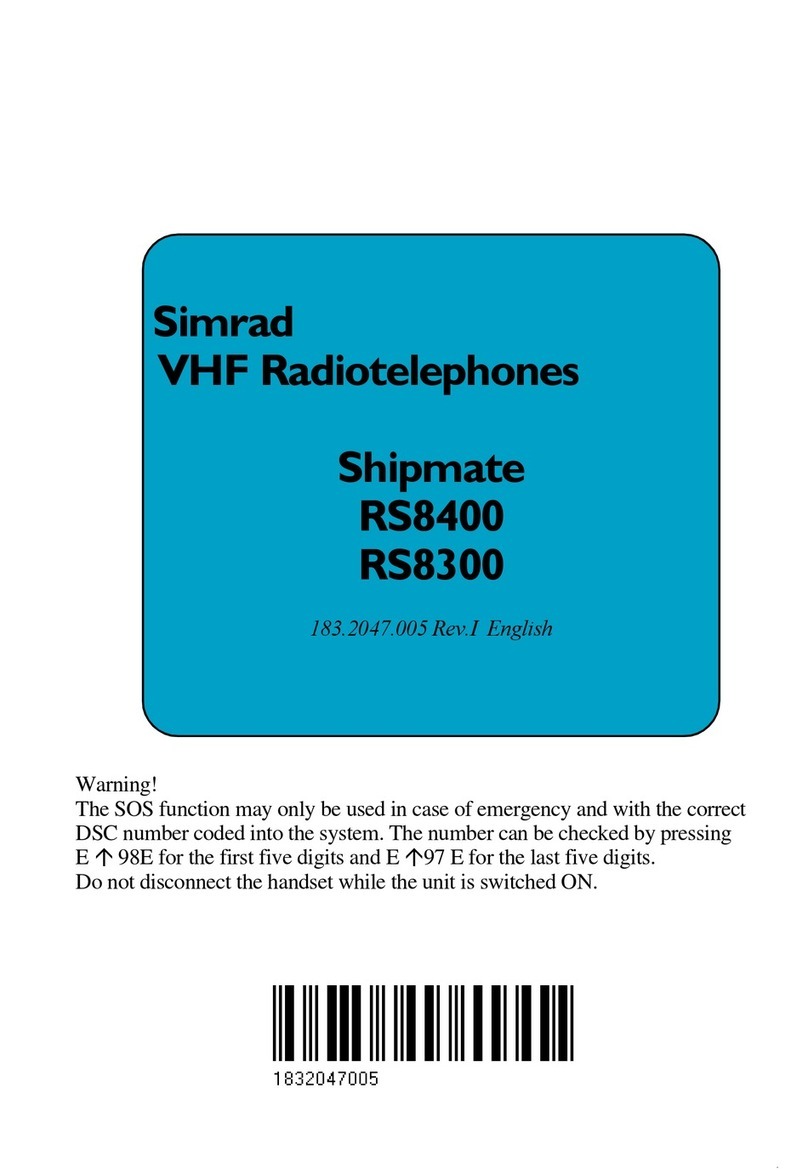 Simrad Shipmate RS8400 Manuel de référence