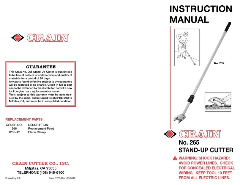 CRAIN 265 Manuel utilisateur