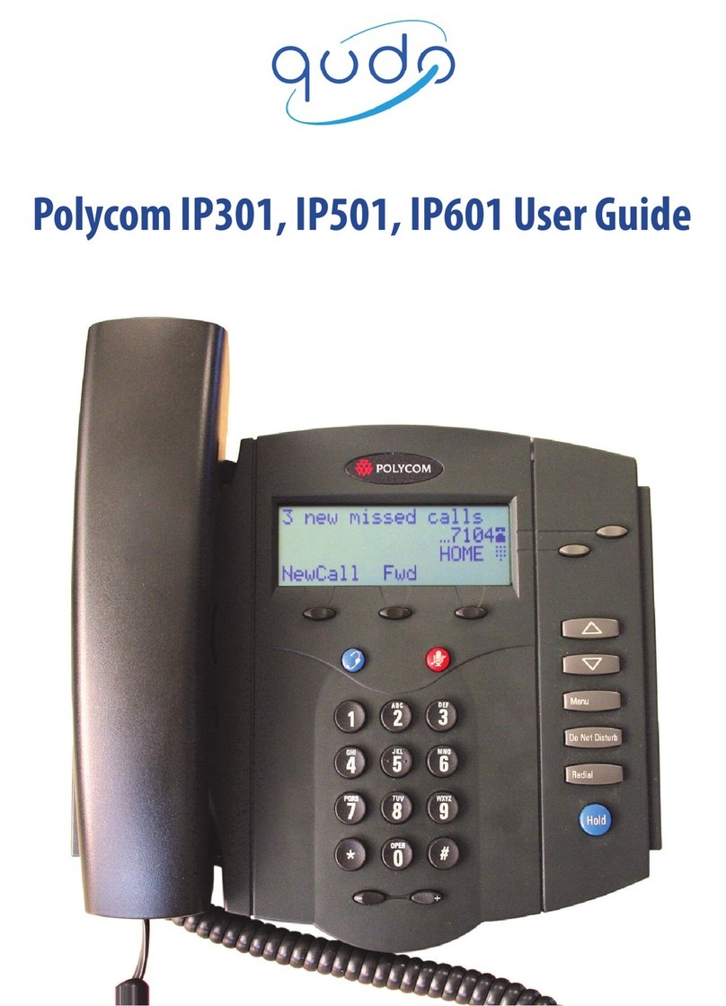 Polycom Soundpoint IP 301 Manuel utilisateur