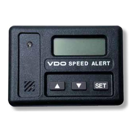 VDO Speed alert Manuel utilisateur