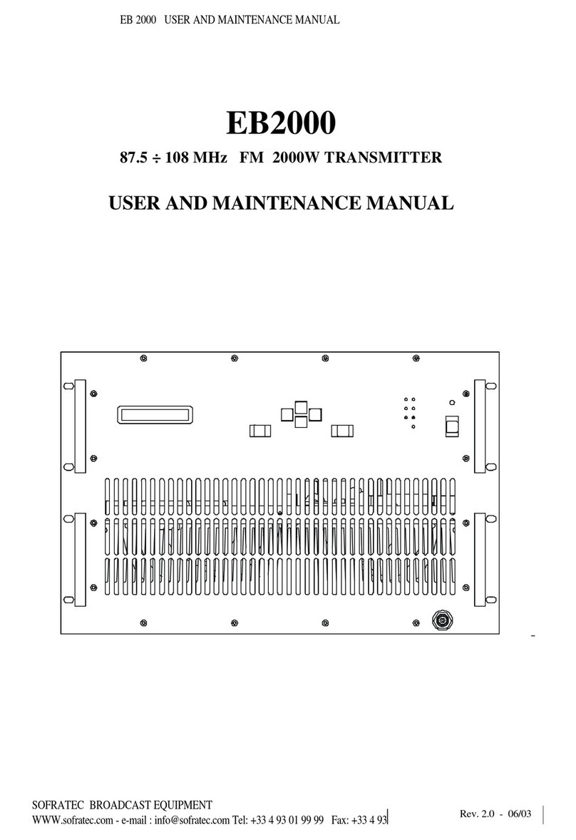 Sofratec EB2000 Manuel utilisateur