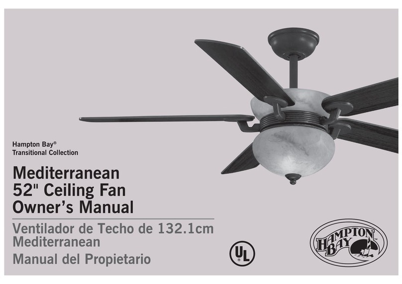 HAMPTON BAY Mediterranean 52" Manuel utilisateur