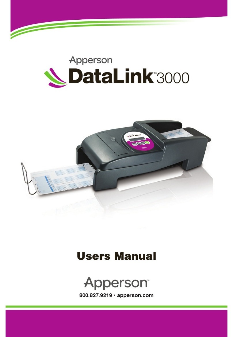 Apperson Datalink 3000 Manuel utilisateur