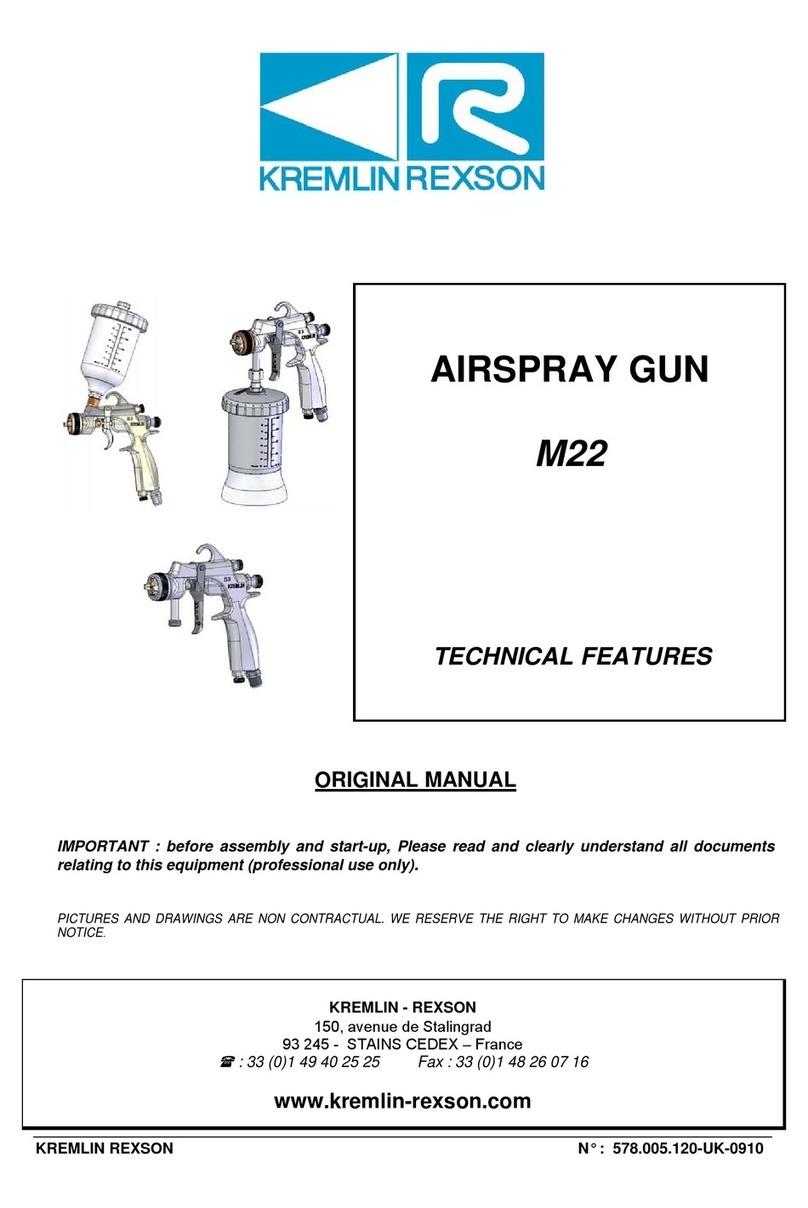 Kremlin-Rexson M22 Instructions de fonctionnement