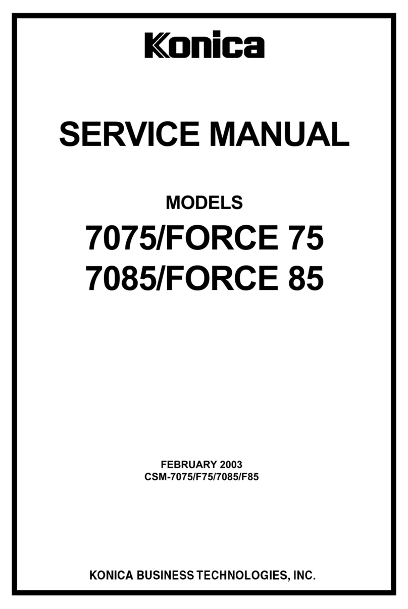 Konica Minolta 7085/FORCE 85 Manuel utilisateur
