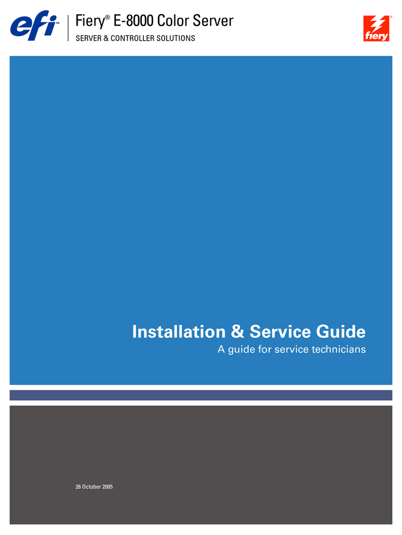 EFI Fiery E-8000 Manuel utilisateur