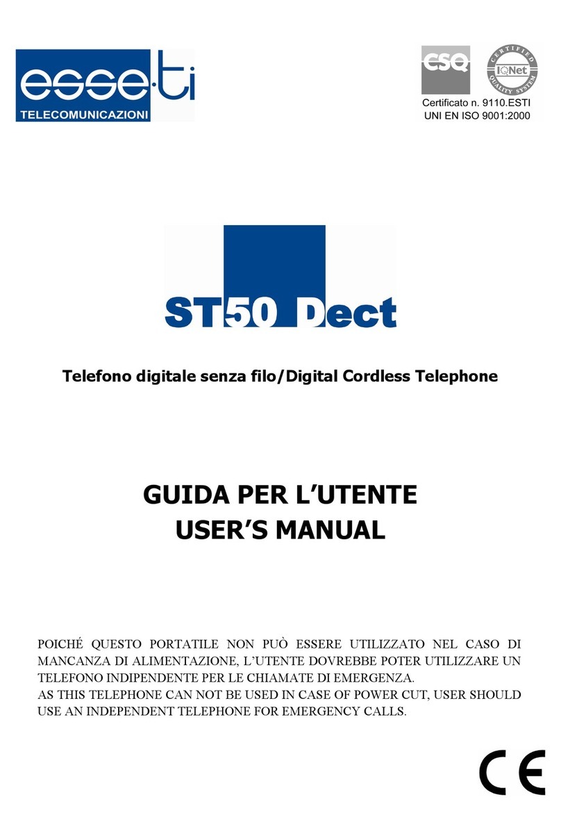 Esse-ti ST50 DECT Manuel utilisateur