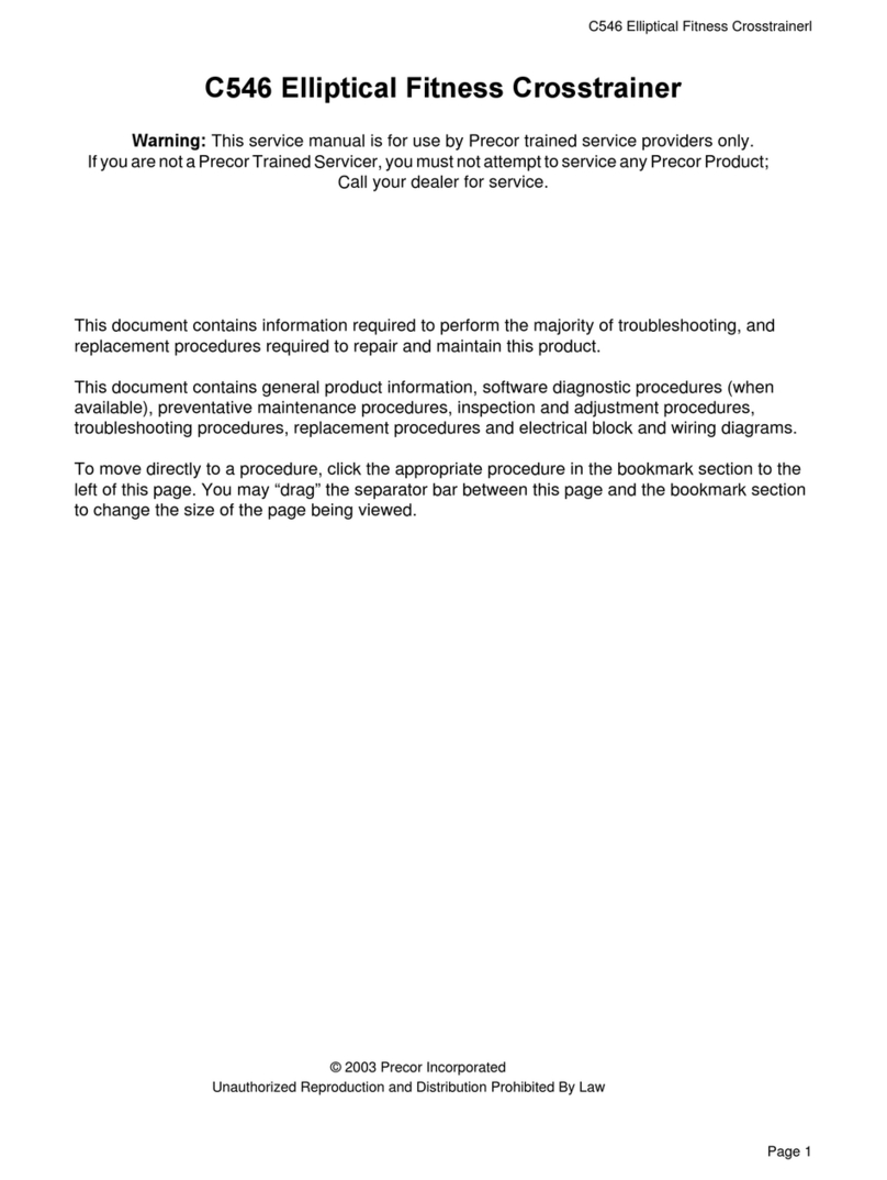 Precor C546 Manuel utilisateur