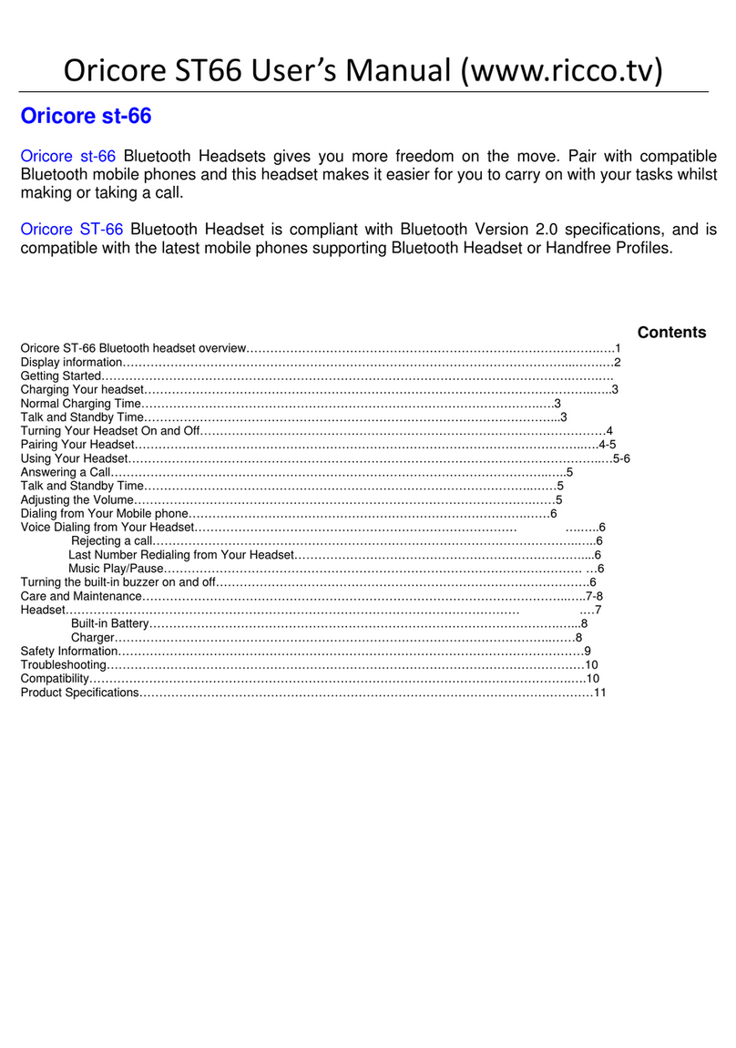 Oricore ST-66 Manuel utilisateur