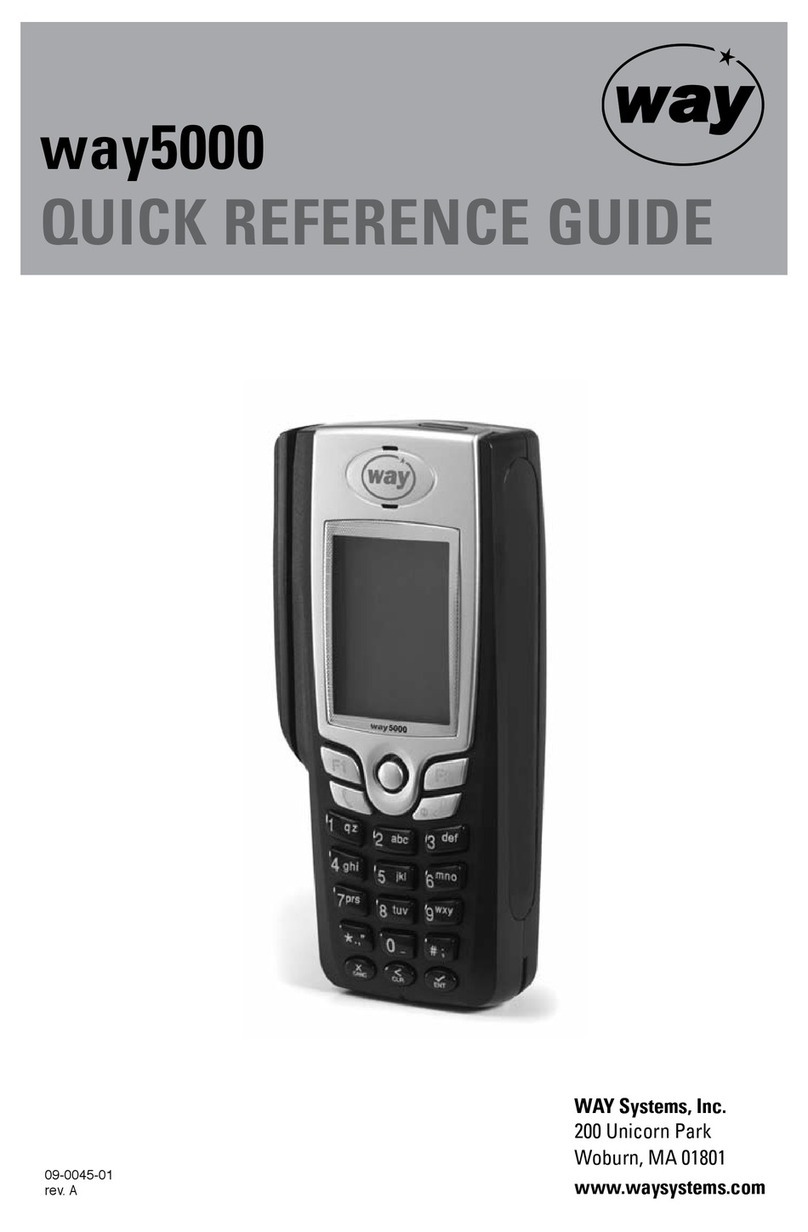 WAY Systems way5000 Manuel utilisateur