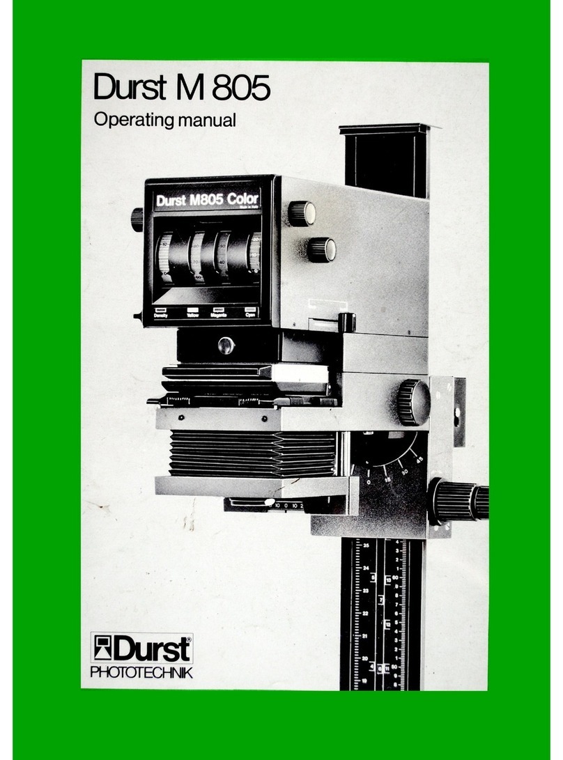 Durst M 805 Manuel utilisateur