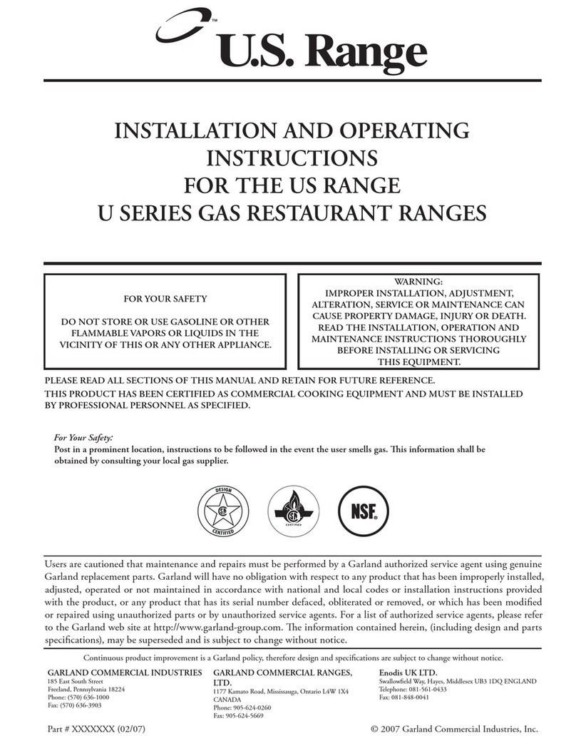 U.S. Range U36-6S Manuel utilisateur