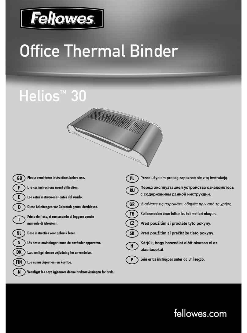 Fellowes Helios 30 Manuel utilisateur