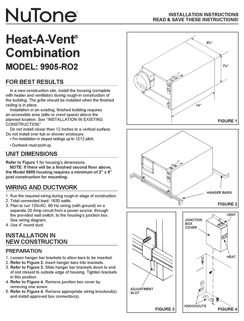 NuTone 9905-RO2 Manuel utilisateur