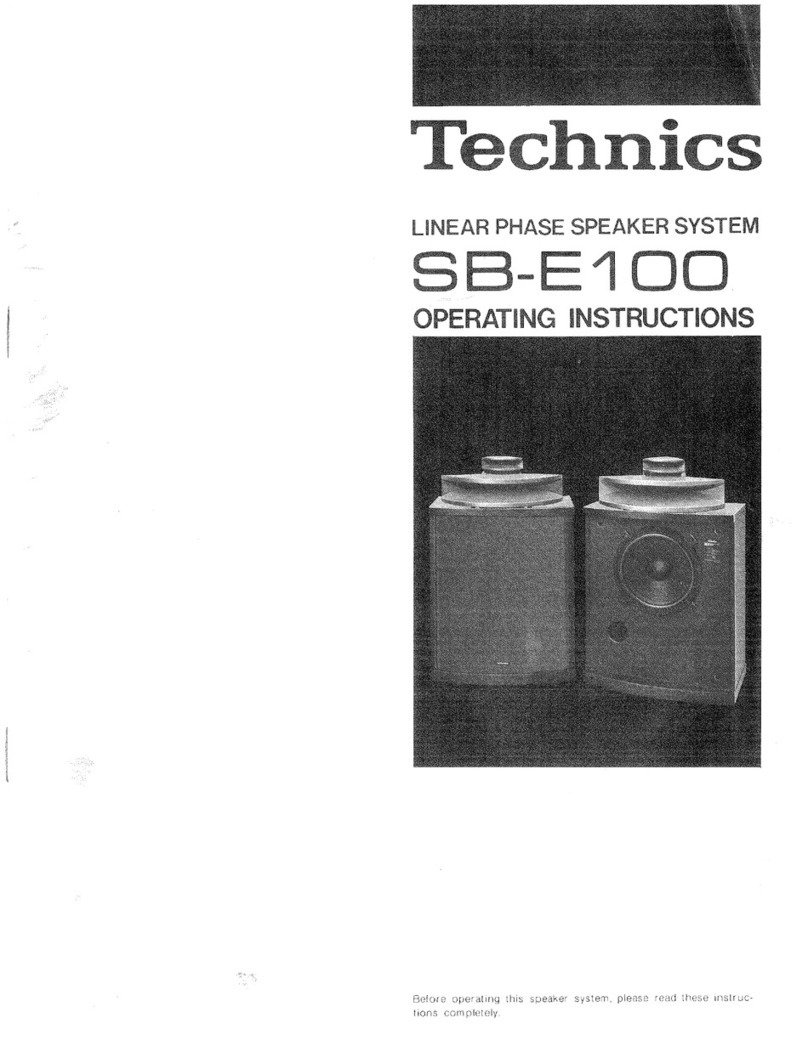 Technics SB-E100 Manuel utilisateur