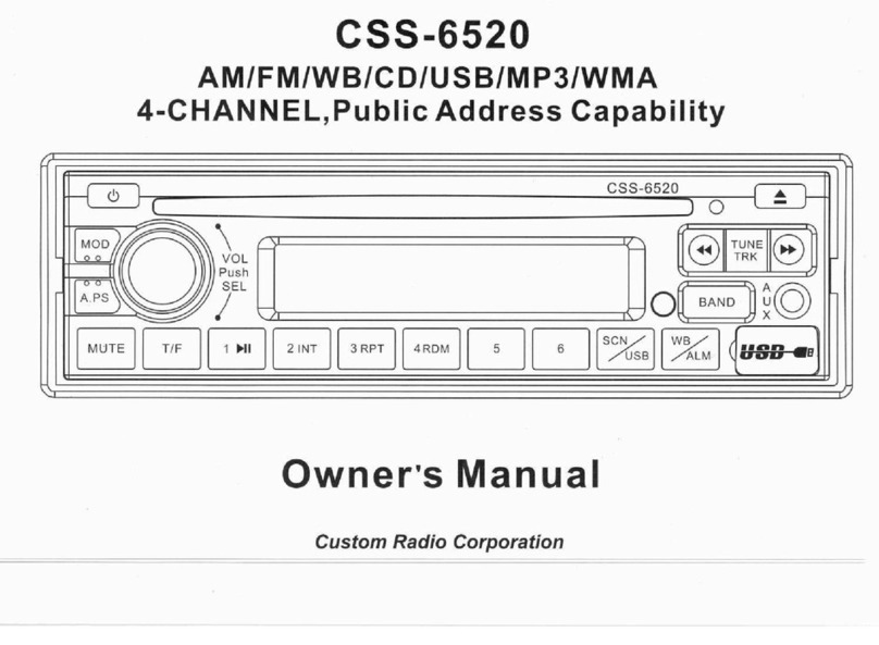 Custom Radio CSS-5900E Manuel utilisateur