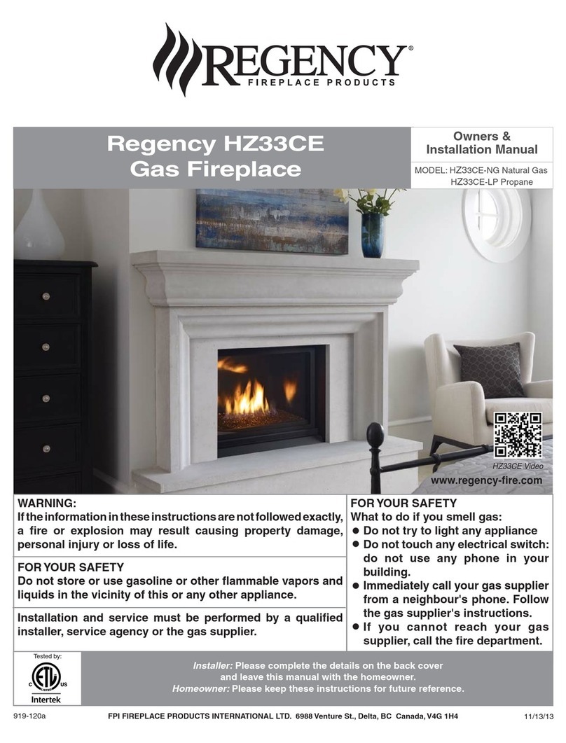 Regency HZ33CE-NG Guide de démarrage rapide