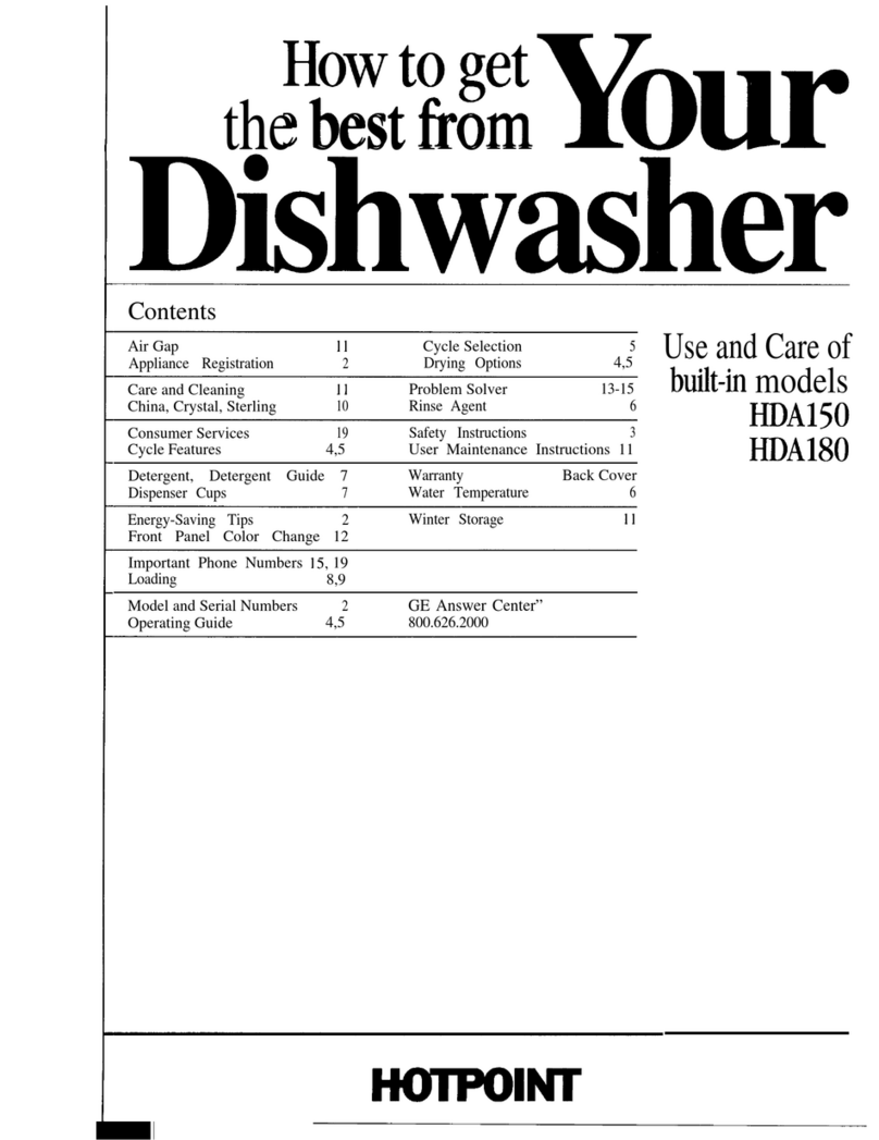 Hotpoint HDA150 Instructions d'installation