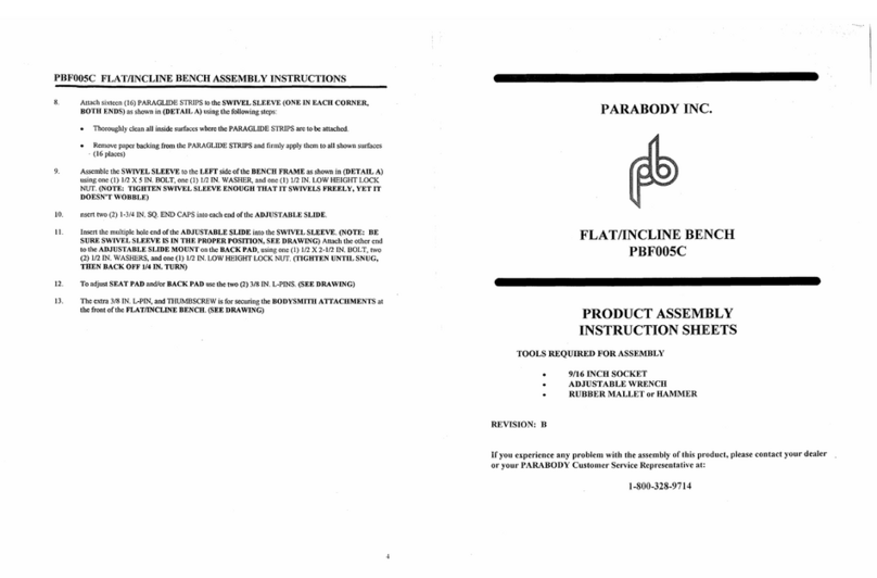 ParaBody PBF005C Manuel utilisateur