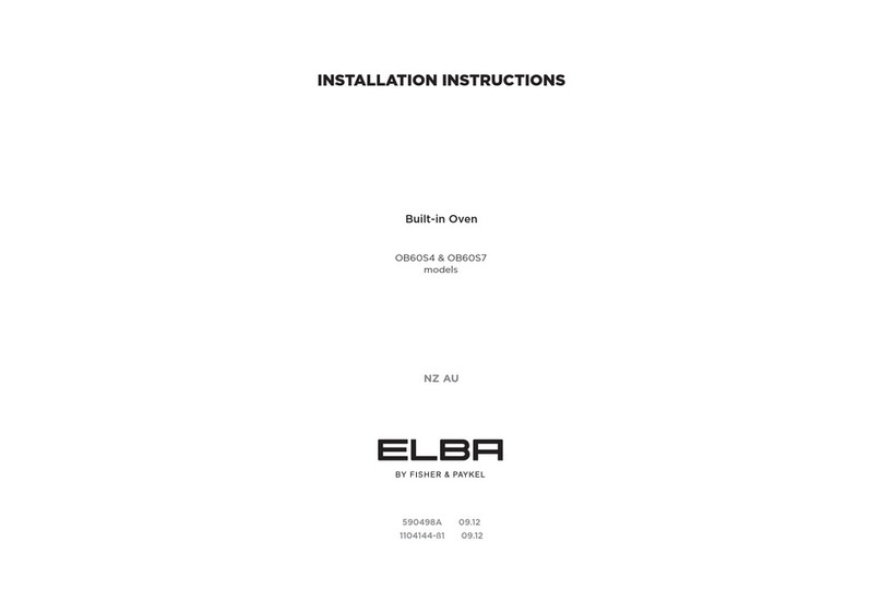 Elba OB60S4 Manuel utilisateur