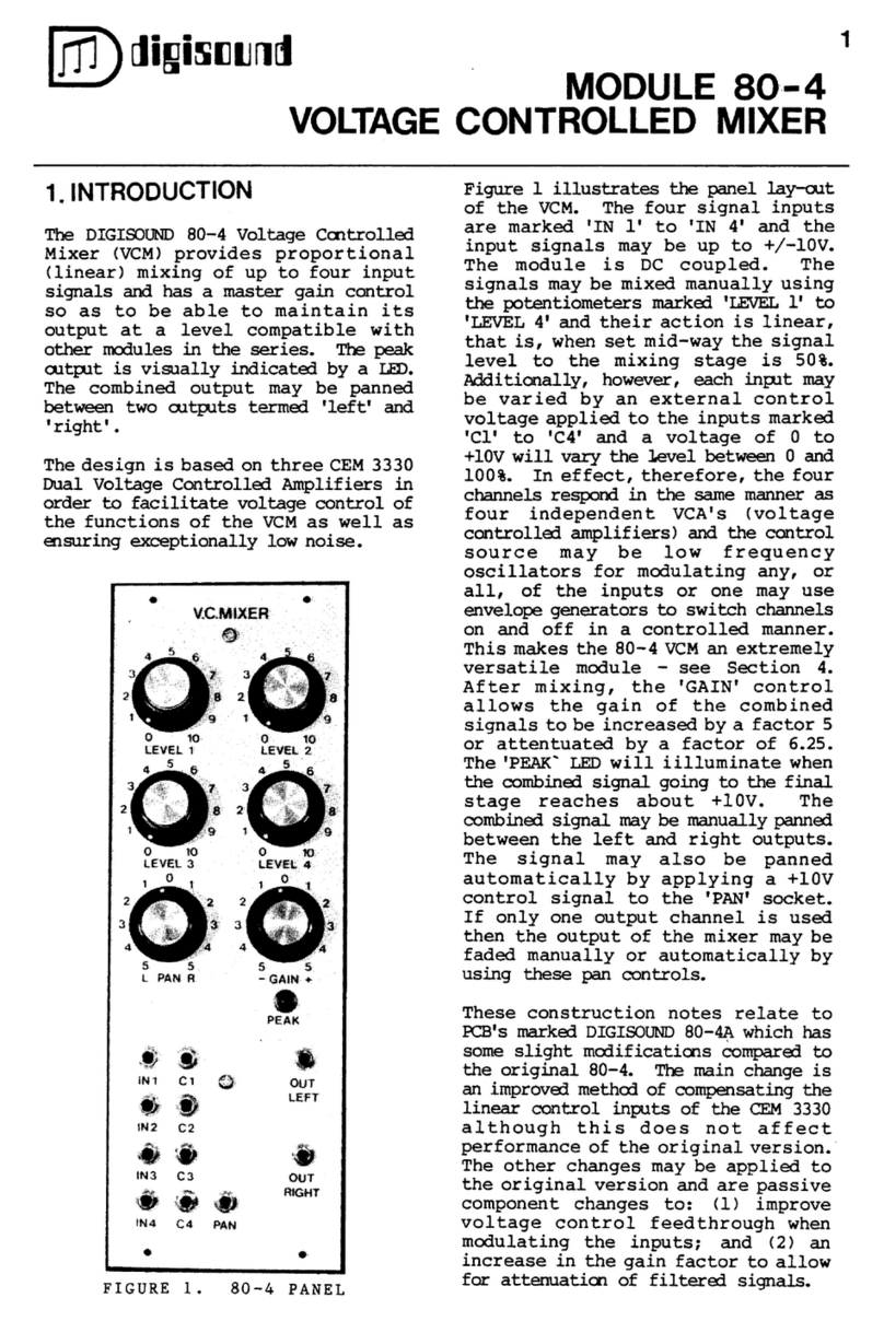 digisound CEM 3330 80-4 Manuel utilisateur