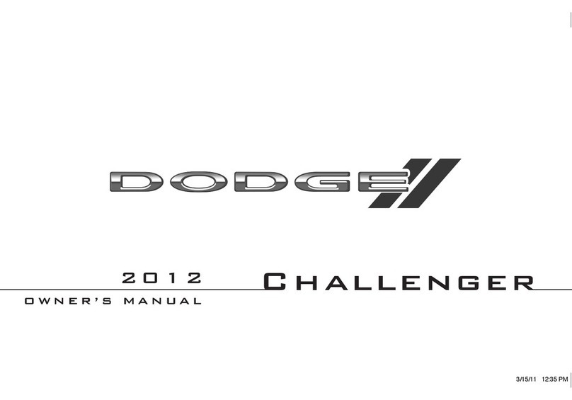 Dodge 2012 Challenger Manuel utilisateur