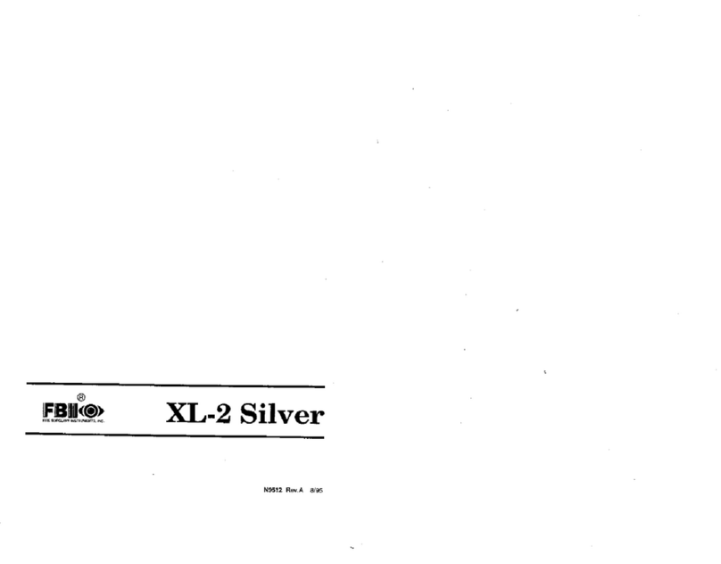 FBII XL-2S Silver Manuel utilisateur