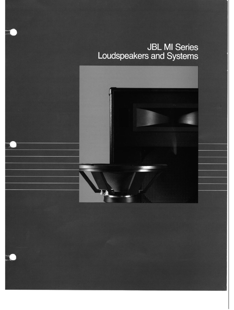 JBL MI-15a Manuel utilisateur JBL MI-15a Manuel utilisateur