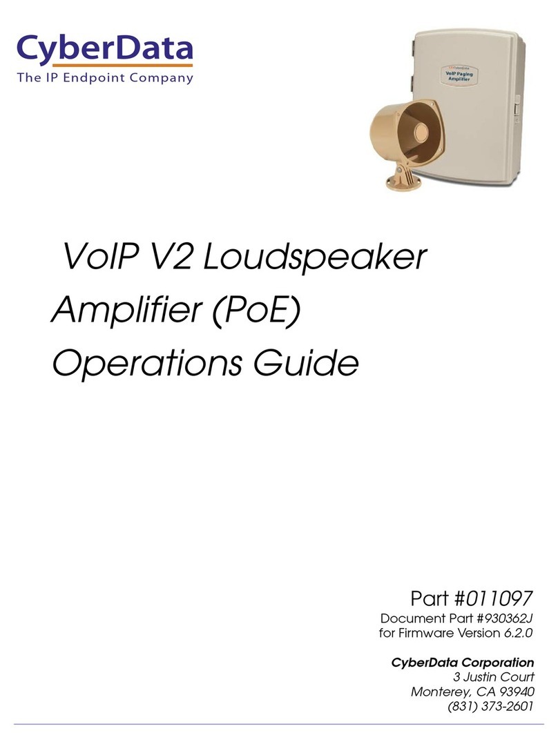 CyberData 11097 Manuel utilisateur