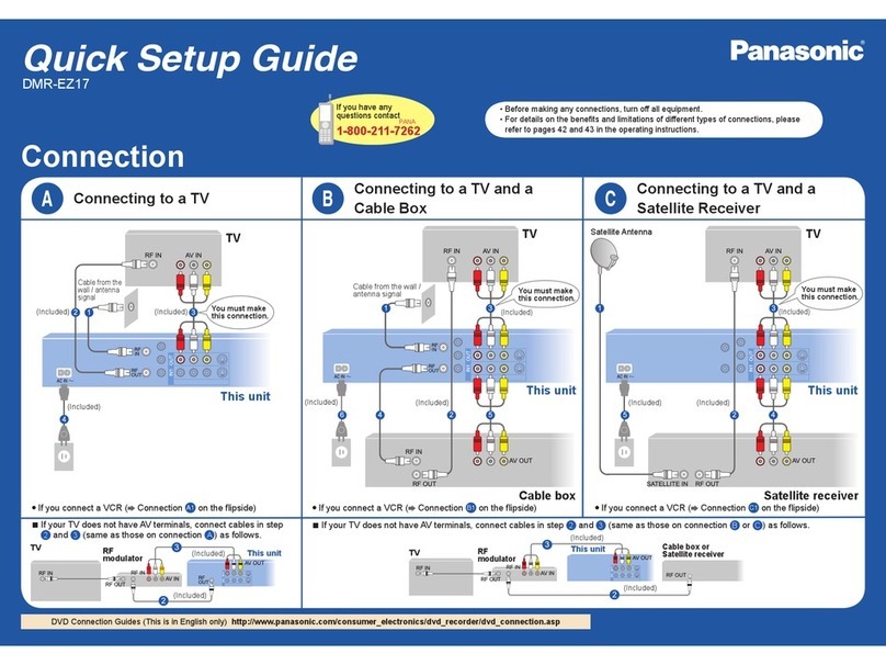 Panasonic Diga DMR-EZ17 Manuel utilisateur