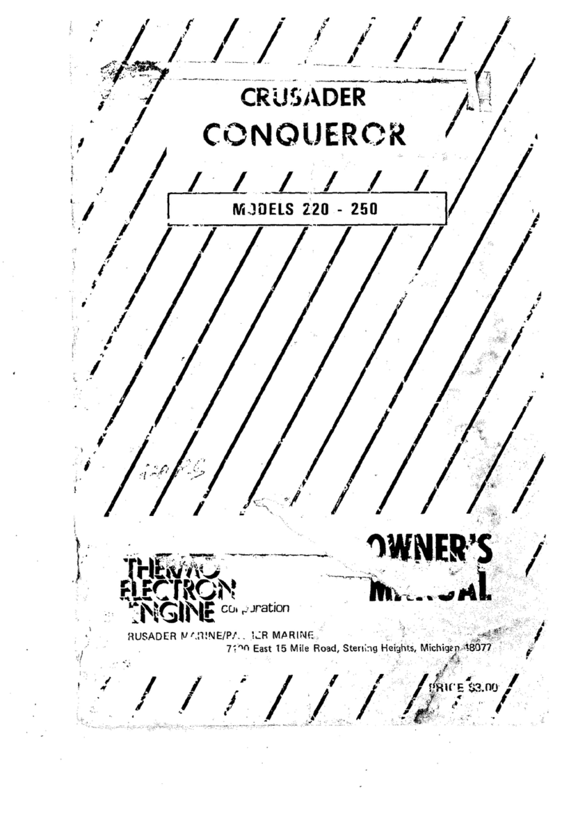 Crusader Conqueror 220 Manuel utilisateur