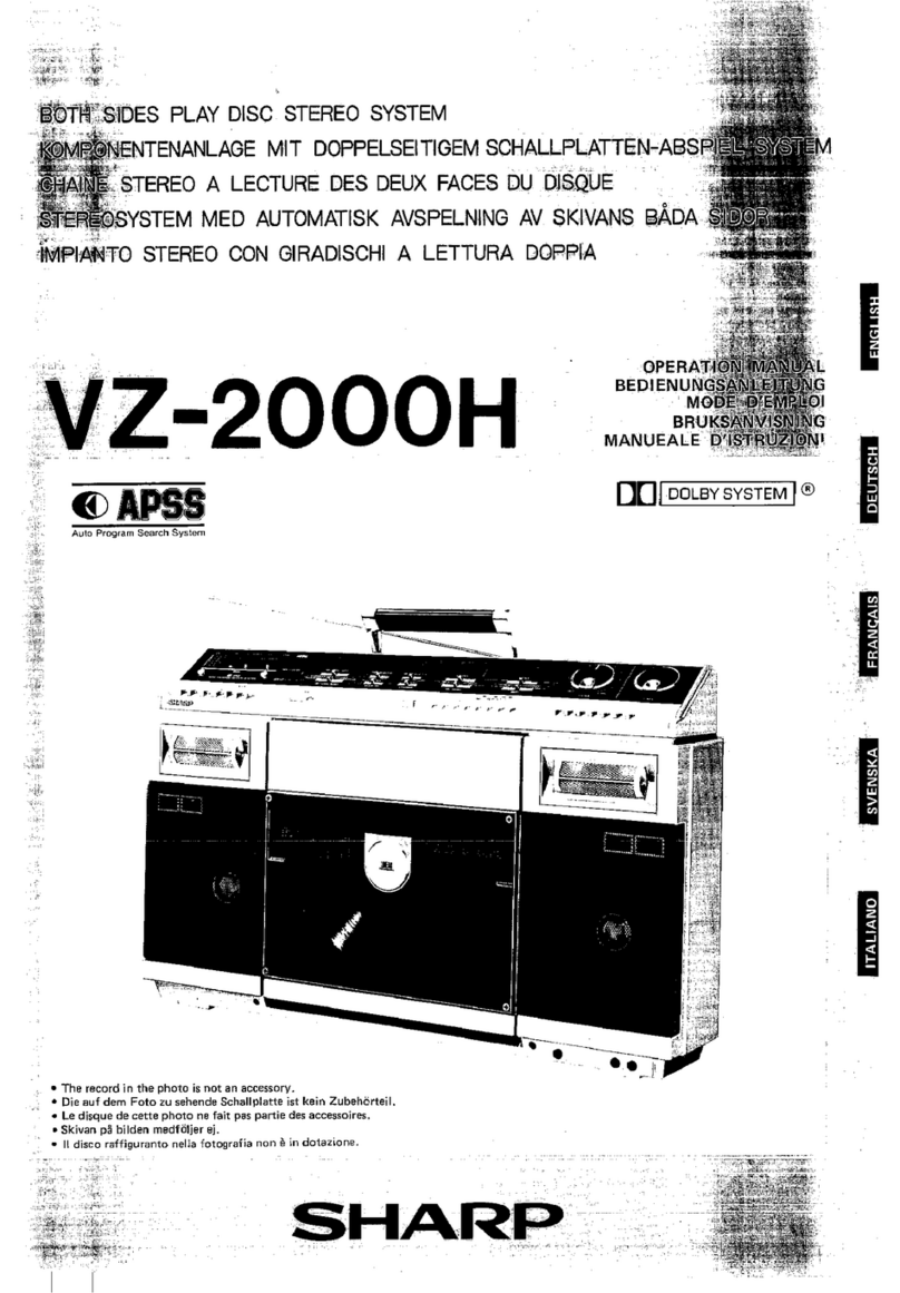 Sharp VZ-2000H Manuel utilisateur