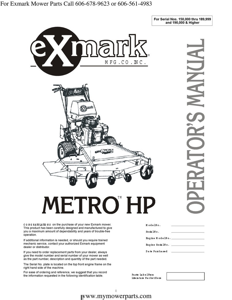 Exmark Metro HP Manuel utilisateur