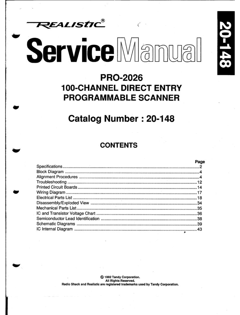 Realistic PRO-2026 Manuel utilisateur Realistic PRO-2026 Manuel utilisateur