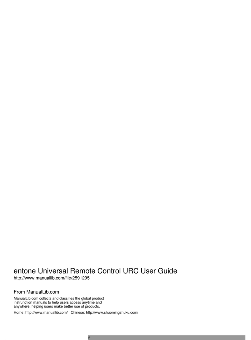 Entone URC 4 Manuel utilisateur