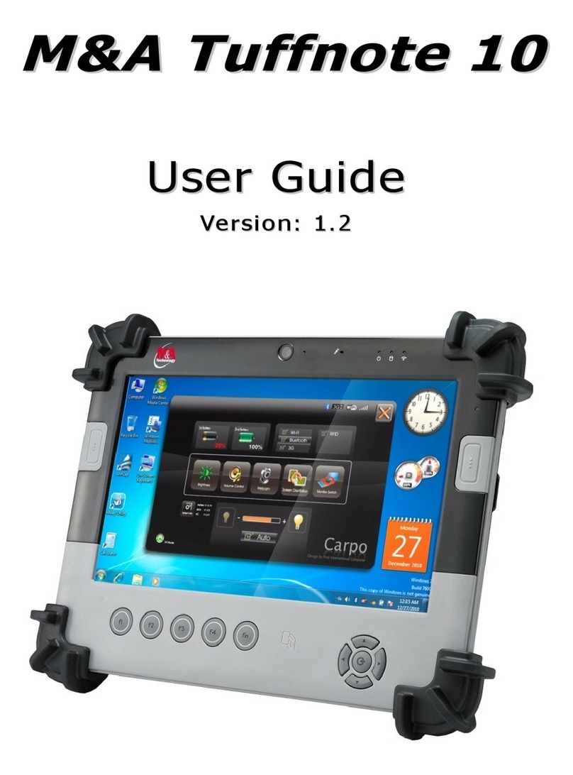 M&A Tuffnote 10 Manuel utilisateur