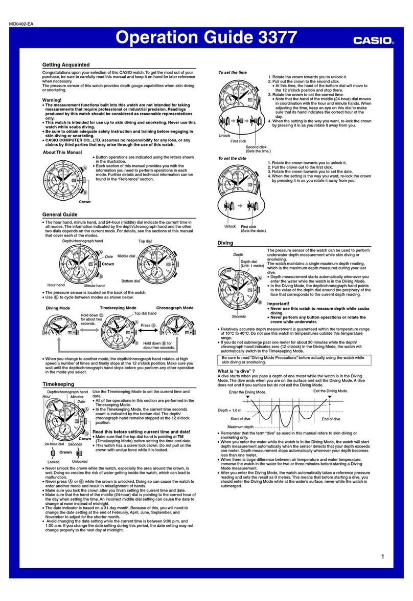 Casio 3377 Manuel utilisateur