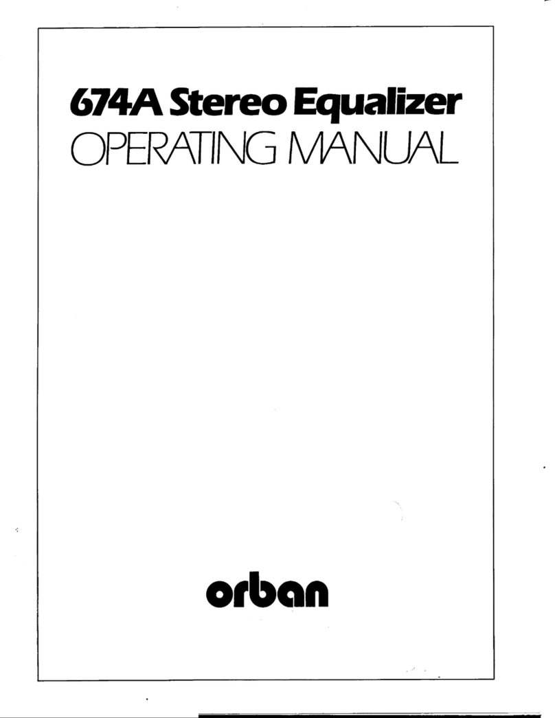 Orban 674A Manuel utilisateur