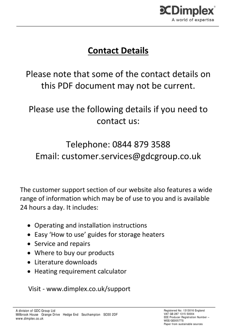 Dimplex Modini DEC20M Manuel utilisateur