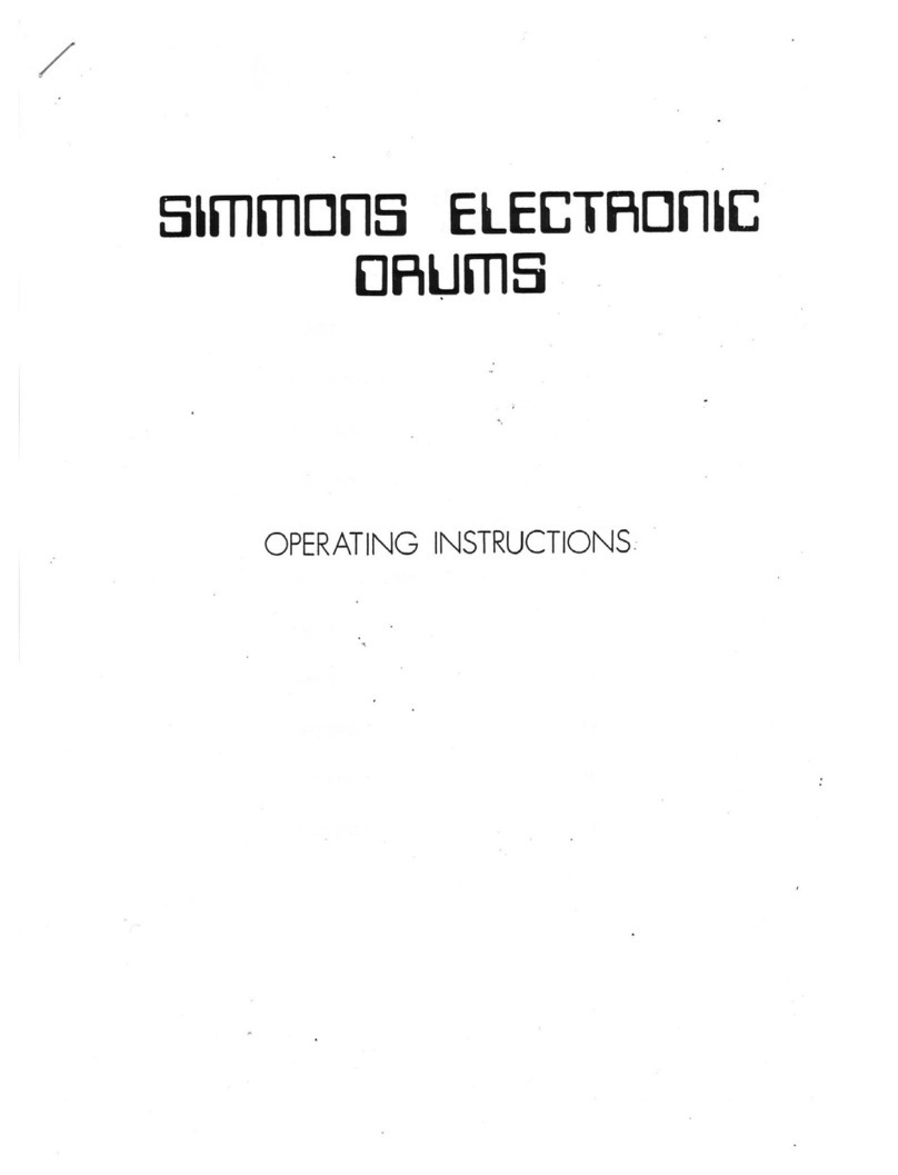 Simmons Five Manuel utilisateur