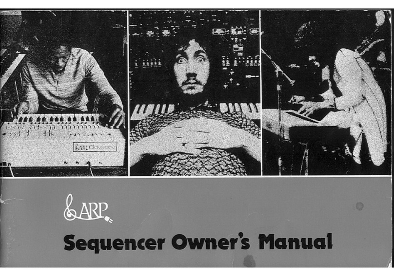 ARP Sequencer Manuel utilisateur